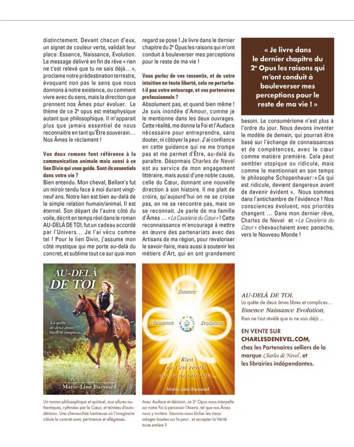 Article Grand Prix Magasine N° Dec 2020, pour la sortie du 2e Opus de Marie-Line Buessard